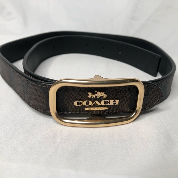 Coach New York Leather Belt— VERY NICE —33.5in Length - Picture 8 of 12